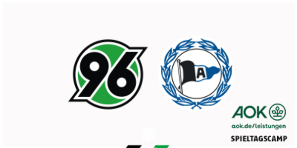 Cover AOK-Spieltagscamp Hannover 96 vs Arminia Bielefeld